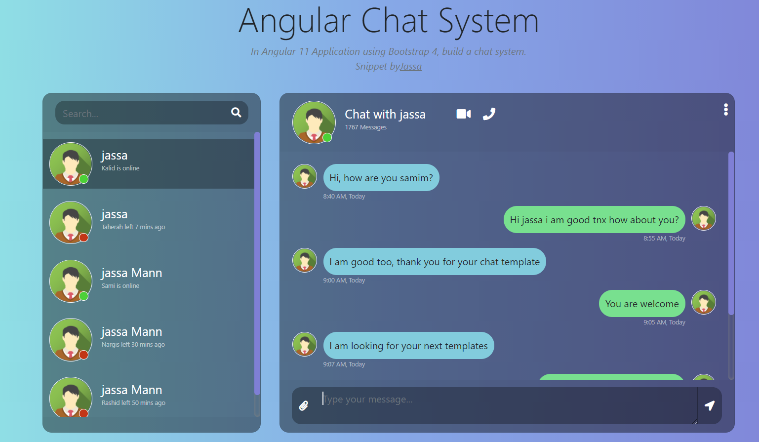AngularJS Chat